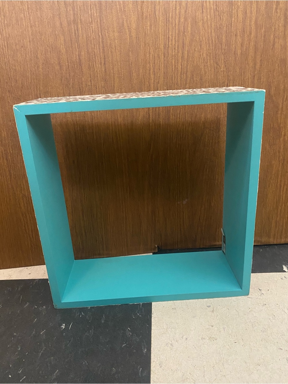 Turquoise Wall Cube display Shelf Wall Decor
White Black leopard print